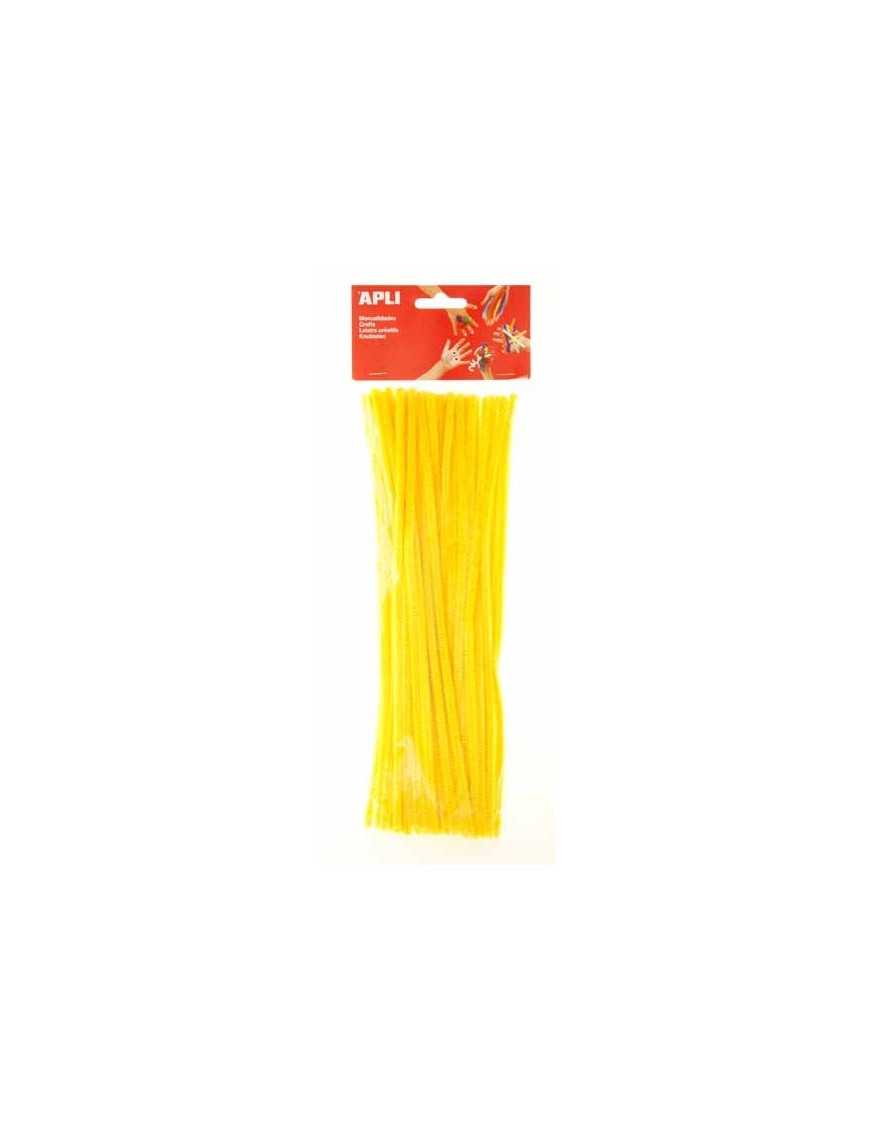APLI BOLSA 50 LIMPIAPIPAS COLOR AMARILLO