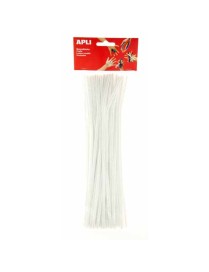 APLI BOLSA 50 LIMPIAPIPAS COLOR BLANCO