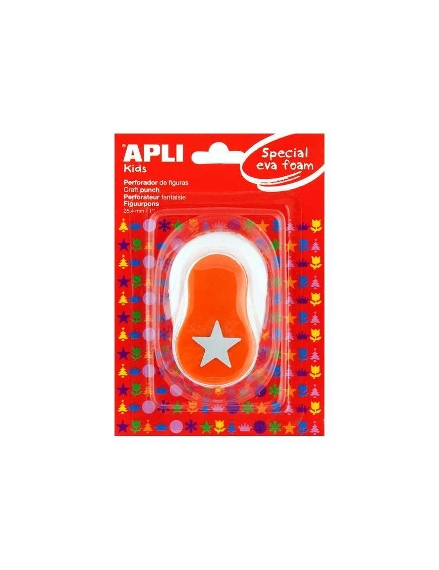 APLI PERFORADORA GOMA EVA FORMA FIGURA ESTRELLA