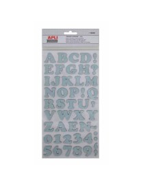 STICKERS CARTON ADHESIVO LETRAS NUMEROS APLI 13649