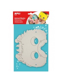 MASCARA CARETA DE CARTON FORMAS ANIMALES APLI KIDS