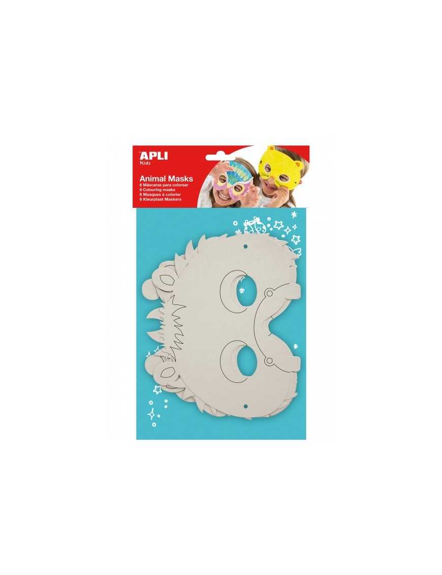 MASCARA CARETA DE CARTON FORMAS ANIMALES APLI KIDS
