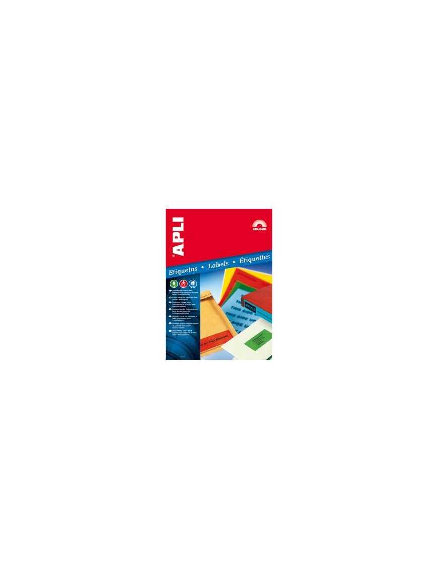 APLI 01376 CAJA DE 80 ETIQUETAS AMARILLAS 190 X 61