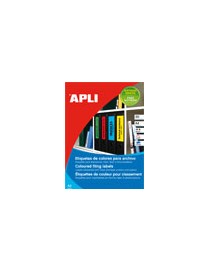 APLI 01376 CAJA DE 80 ETIQUETAS ROJAS DE 190 X 61