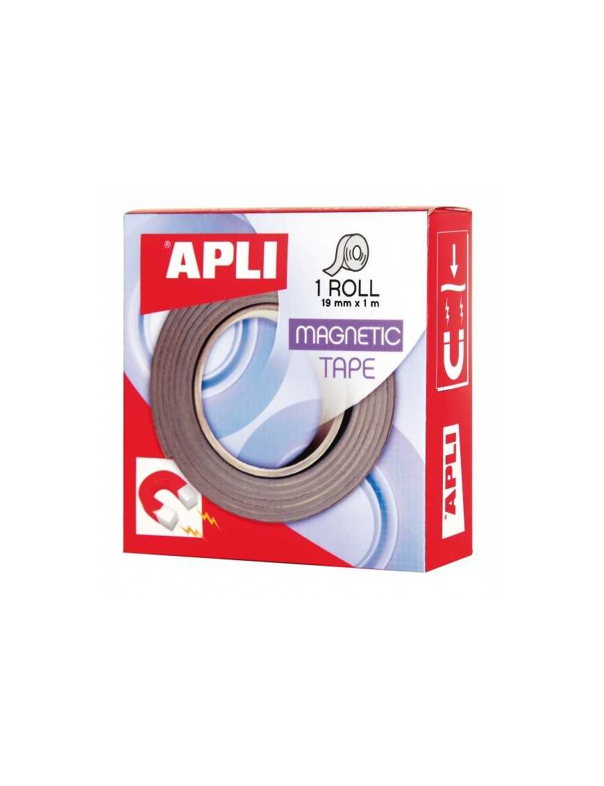 ROLLO DE CINTA ADHESIVA MAGNETICA 19X1 APLI 13830
