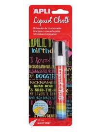 ROTULADOR DE TIZA LIQUID CHALK BLANCO APLI