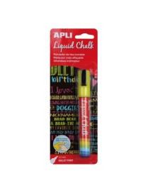 ROTULADOR DE TIZA LIQUID CHALK AMARILLO APLI