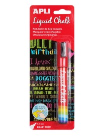 ROTULADOR DE TIZA LIQUID CHALK ROJO APLI