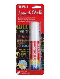 ROTULADOR TIZA LIQUID CHALK BLANCO PUNTA BISELADA