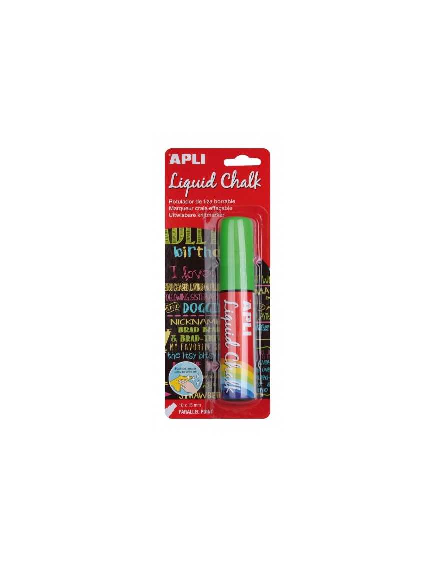 ROTULADOR TIZA LIQUID CHALK VERDE PUNTA PARALELA