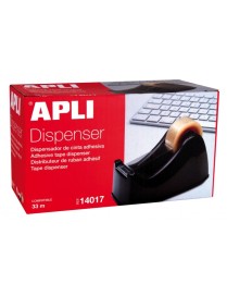 PORTARROLLOS NEGRO PARA CINTAS DE 33 MM. APLI