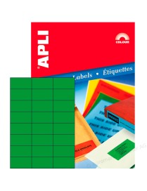 APLI 1594 PACK DE 480 ETIQUETAS VERDES 70X37