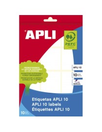 ETIQUETA APLI 10 HOJAS 36X40 MM. MODELO 1652