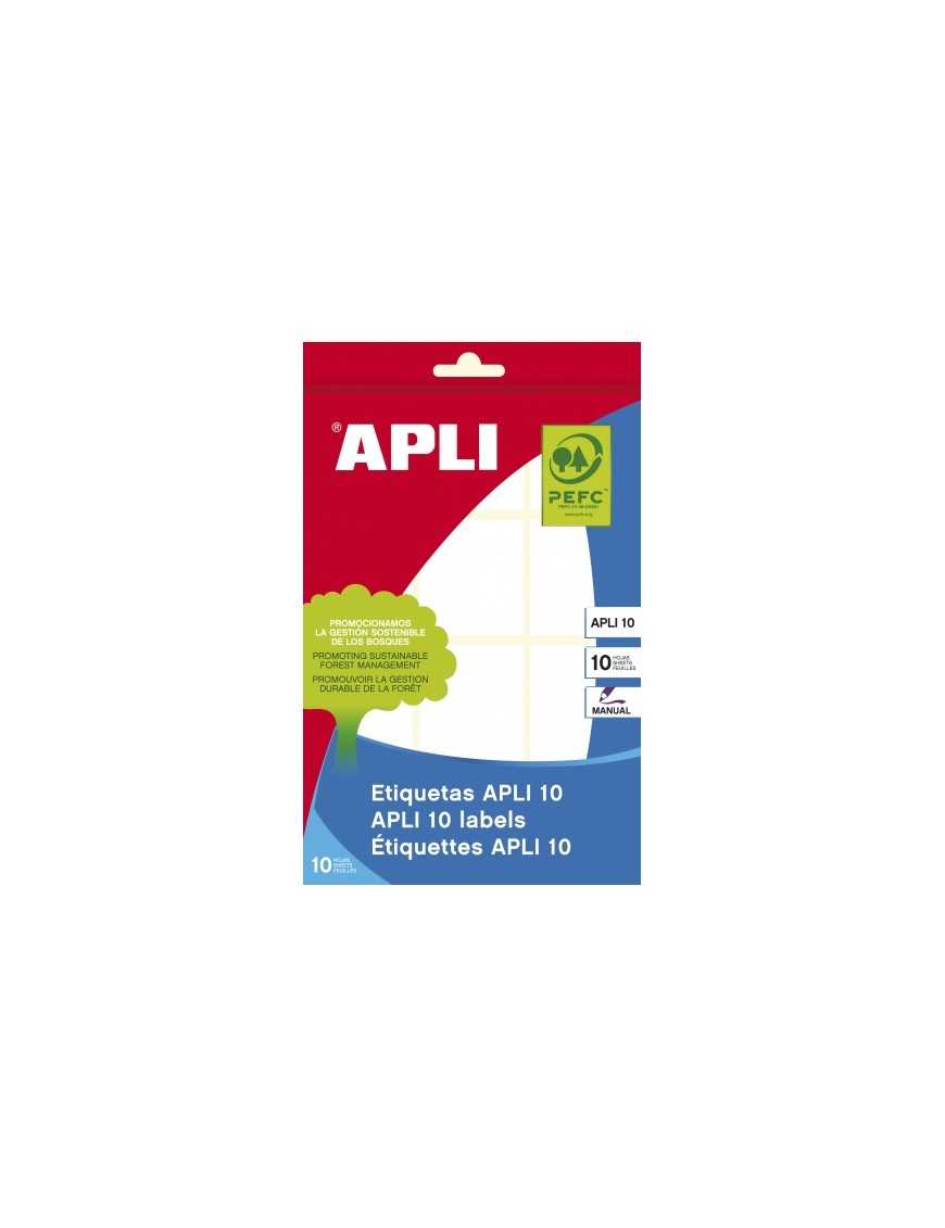 ETIQUETA APLI 10 HOJAS 36X40 MM. MODELO 1652