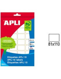ETIQUETA APLI 10 HOJAS 81X110 MM. MODELO 1661