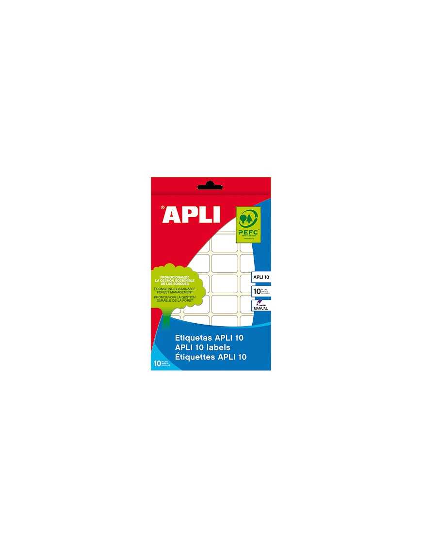 ETIQUETA APLI 10 HOJAS 105X149 MM. MODELO 1662