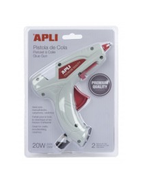 PISTOLA TERMOFUSIBLE DE COLA 20 W PREMIUM+2 BARRAS
