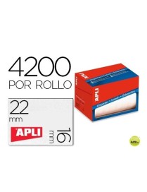 APLI ROLLO 4200 ETIQUETAS 16X22 BLANCAS. 708293