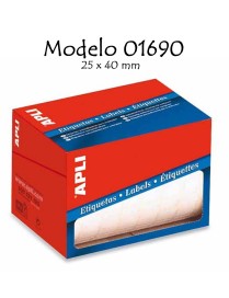 APLI ROLLO DE 1600 ETIQUETAS DE 25X40