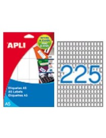 PACK DE 225 ETIQUETAS EN A5 DE 25 X 40 APLI 01857