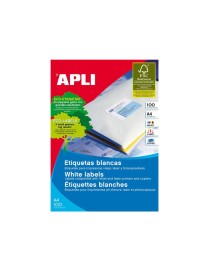 APLI 2414 CAJA 2100 ETIQUETAS BLANCAS. 707514