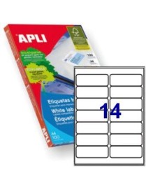 CAJA 100 HOJAS ETIQUETA 99.1X38.1 ROMOS APLI 2419