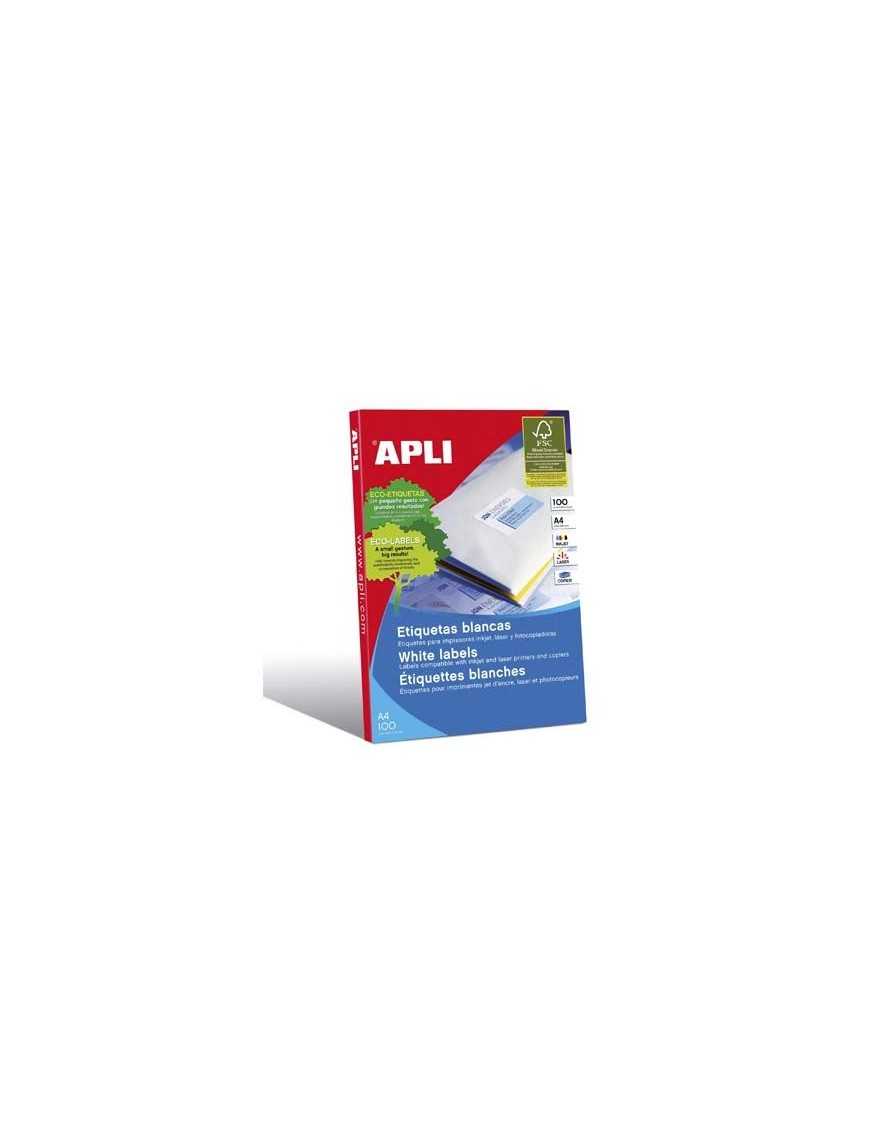 APLI 02420 PACK DE 800 ETIQUETAS BLANCAS 99.1X67.7