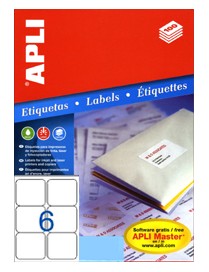 APLI 02421 PACK DE 600 ETIQUETAS BLANCAS 99X93.1