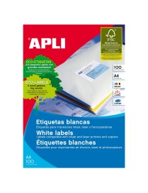 APLI 2423 CAJA 200 ETIQUETAS BLANCAS 199.6X144.5