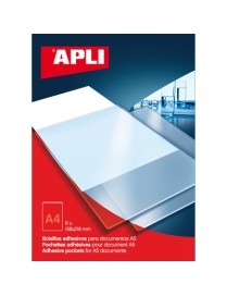 BOLSILLO AUTADHESIVO 220X305 EN A4 6 UND APLI 2575