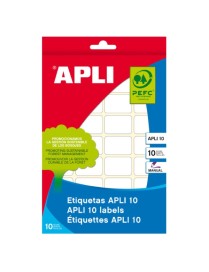 ETIQUETAS 12X18 RECTANGULARES ROJAS APLI 2750
