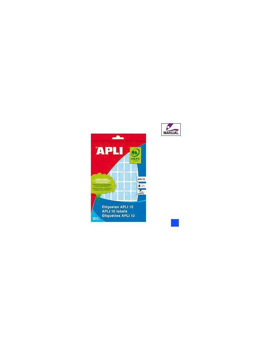 ETIQUETAS 25X40 AZULES APLI 2755