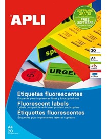 ETIQUETA FLUORESCENTE AMARILLA 64X33,9