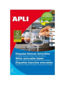 APLI 03052 CAJA 6500 ETIQUETAS BLANCAS 38X21.2