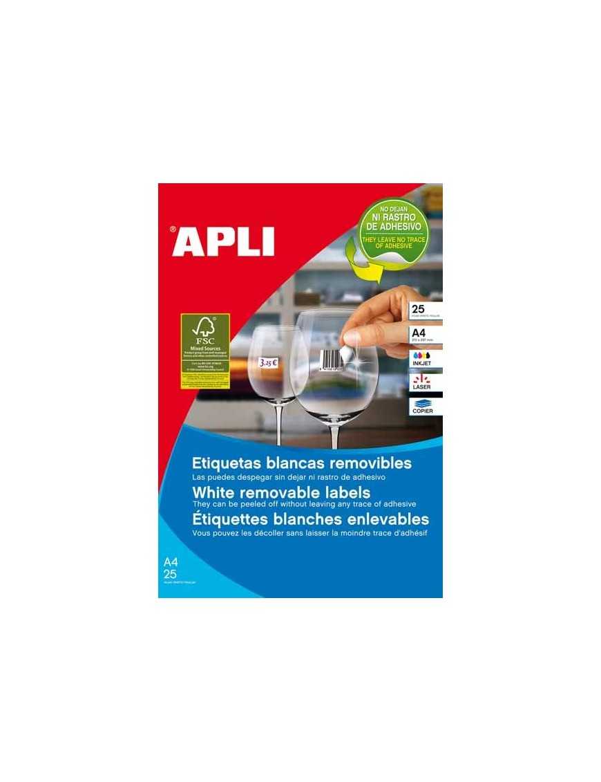 APLI 03052 CAJA 6500 ETIQUETAS BLANCAS 38X21.2