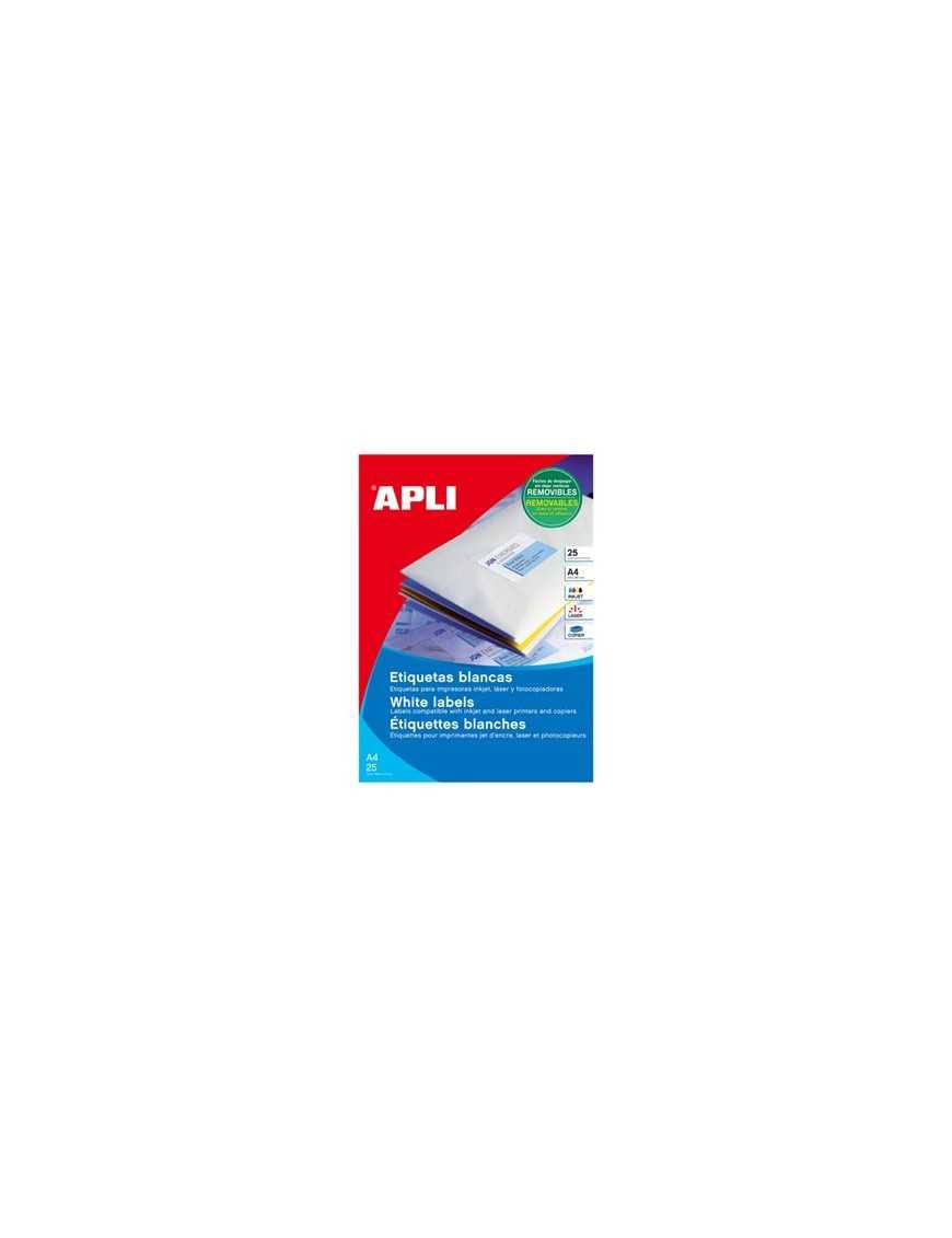 CAJA 100 HOJAS ETIQUETAS 105X148 APLI 3058