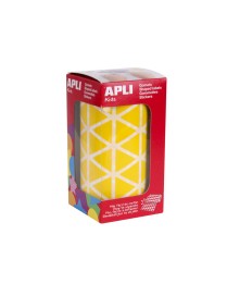 ROLLO GOMETS TRIANGULO 20 MM AMARILLO APLI. 133702