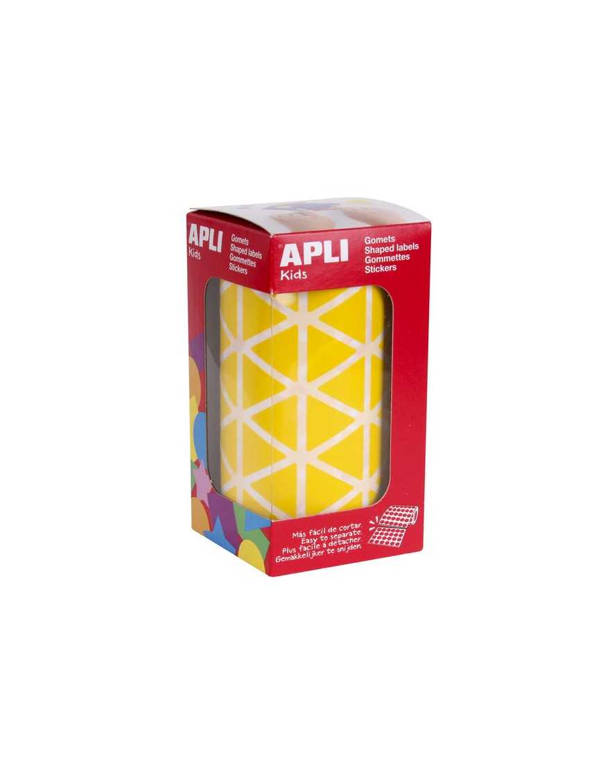 ROLLO GOMETS TRIANGULO 20 MM AMARILLO APLI. 133702