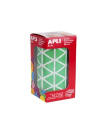 ROLLO GOMETS TRIANGULO 20 MM VERDE APLI. 133713