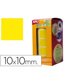 ROLLO GOMETS CUADRADOS AMARILLOS 10 MM. APLI
