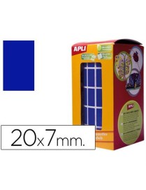 ROLLO GOMETS RECTANGULARES AZUL 20X7 APLI