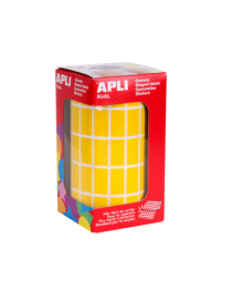 ROLLO GOMETS RECTANGULARES GRANDES AMARILLO APLI