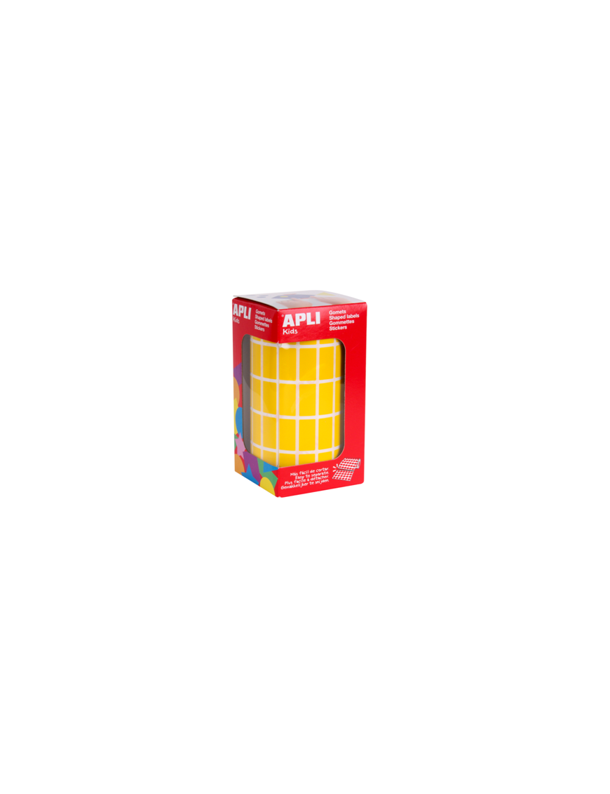 ROLLO GOMETS RECTANGULARES GRANDES AMARILLO APLI