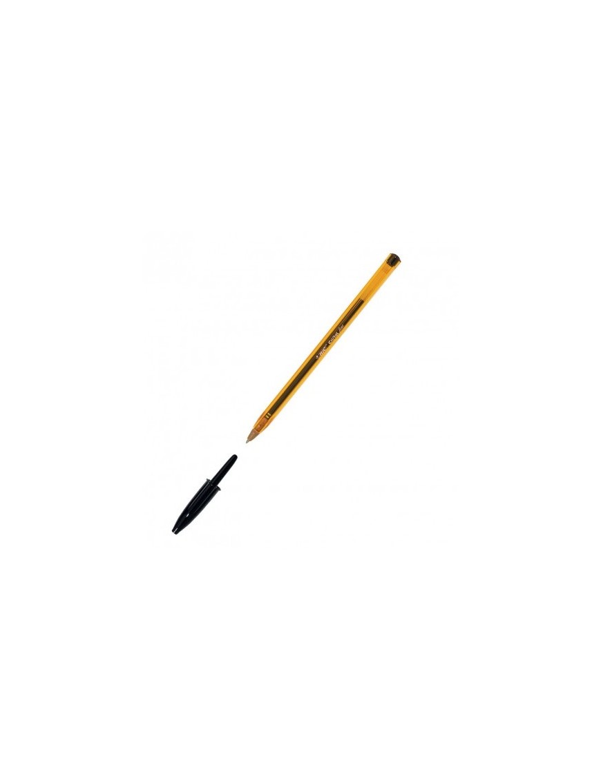 BOLIGRAFO BIC NARANJA PUNTA FINA NEGRO.