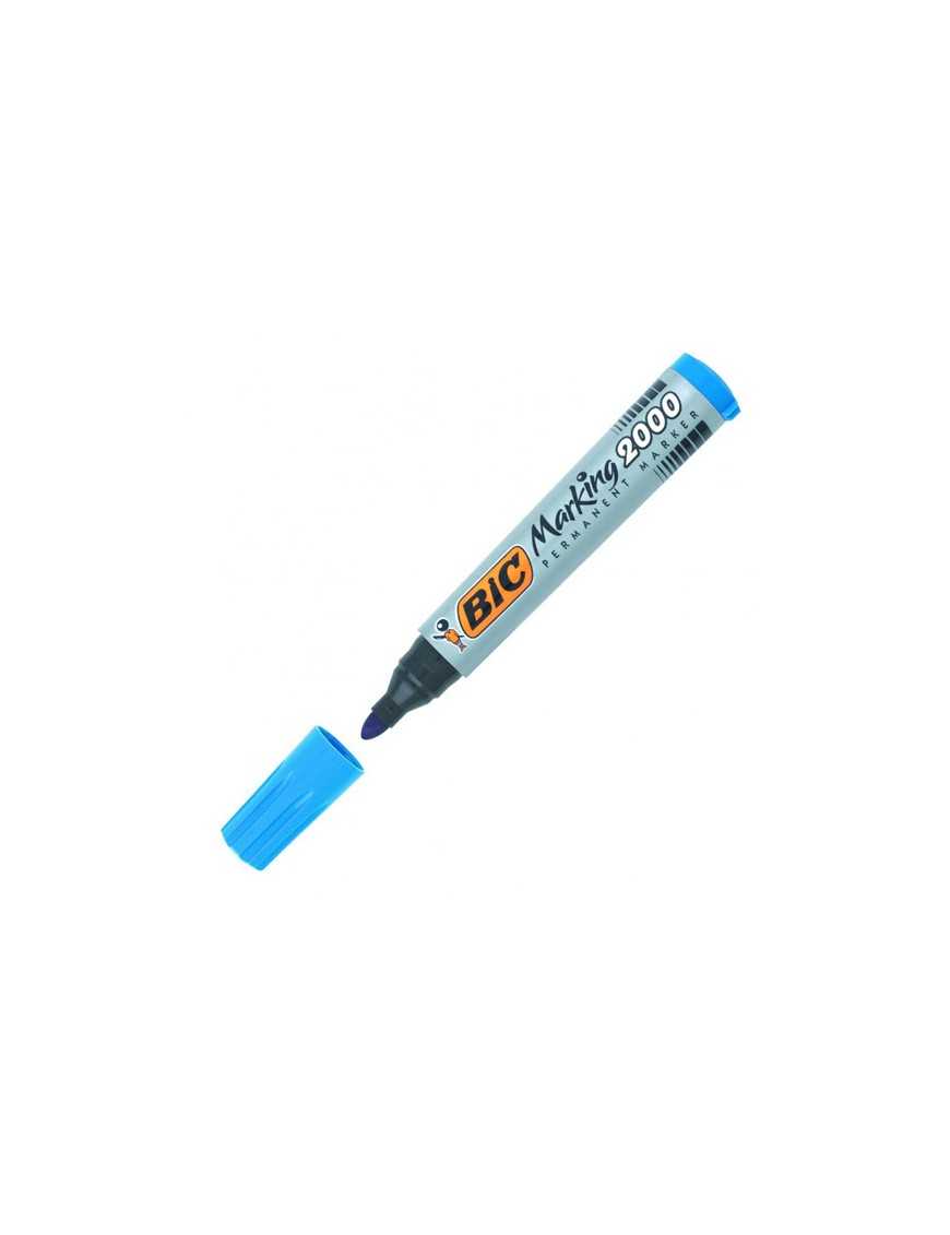 ROTULADOR BIC 2000 PUNTA REDONDA PERMANENTE AZUL