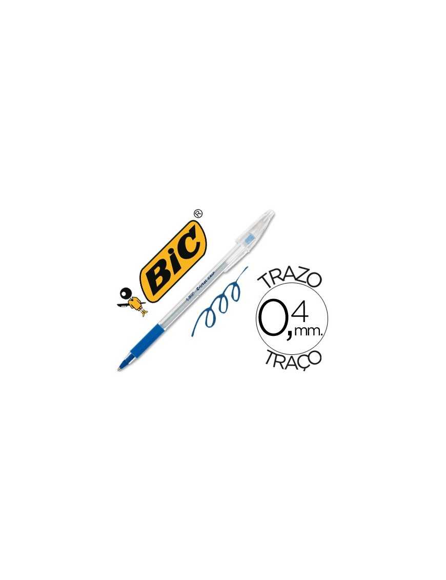BOLIGRAFO BIC CRISTAL GRIP AZUL