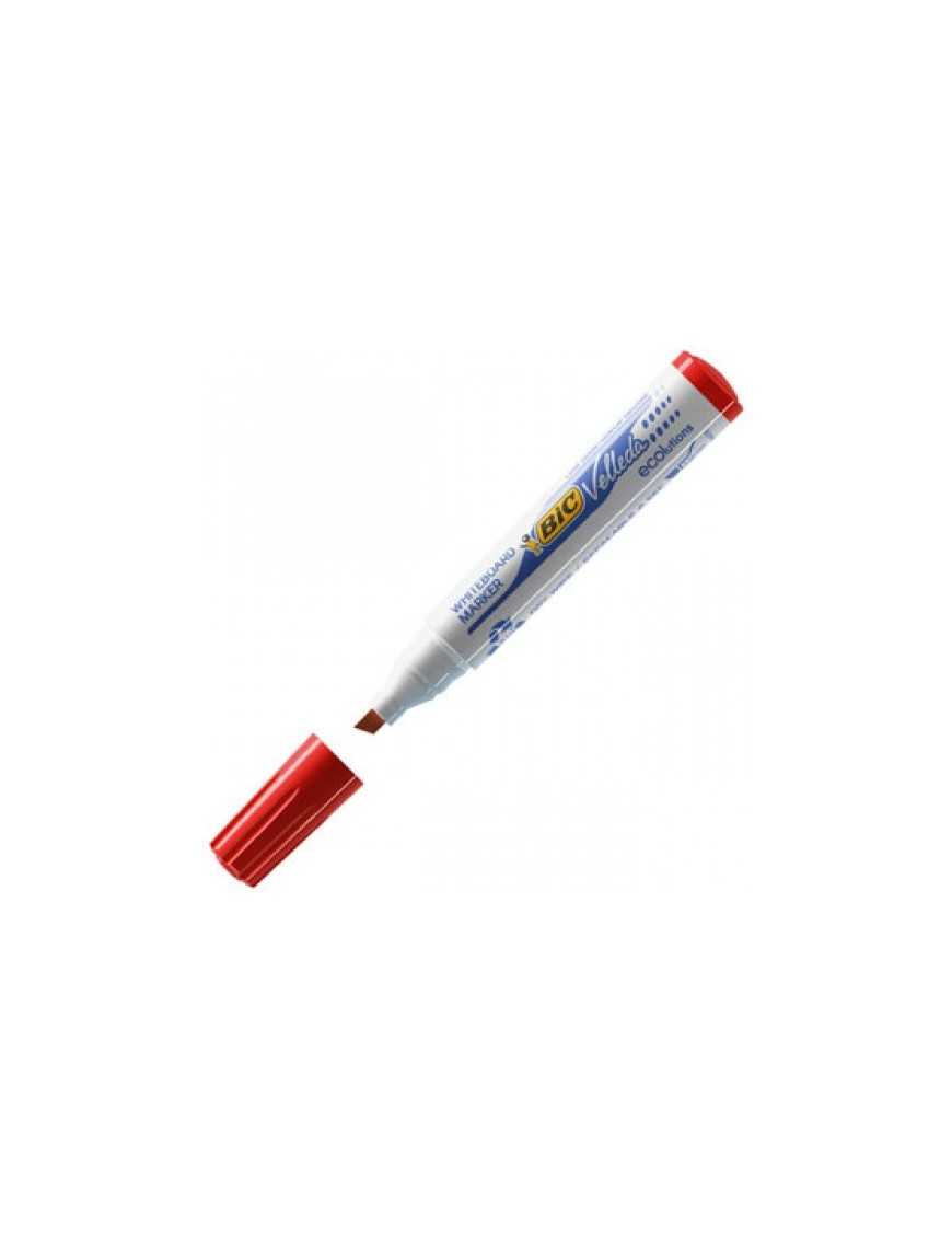 ROTULADOR BIC VELLEDA MARKER 1751 ROJO BISELADA