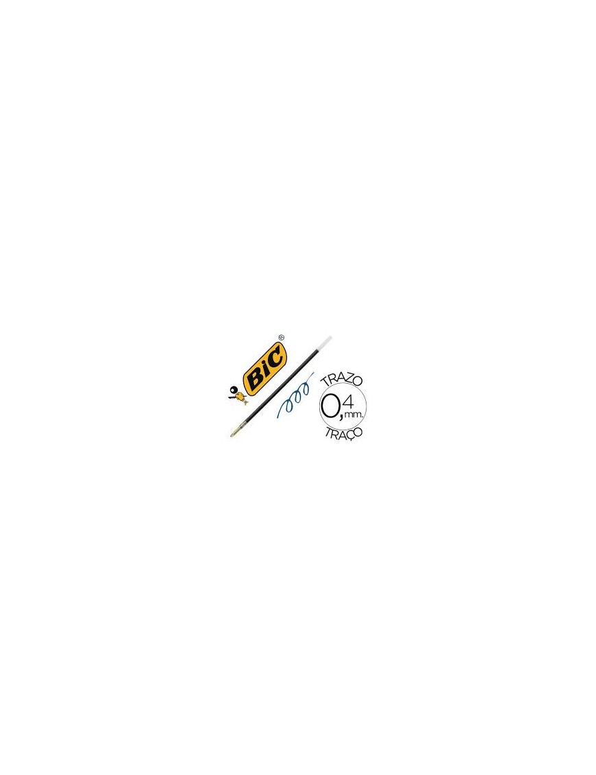 RECAMBIO BOLIGRAFO BIC AZUL PLASTICO LARGO