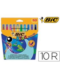 ROTULADOR BIC KIDS VISAQUARELLE DE 10 COLORES