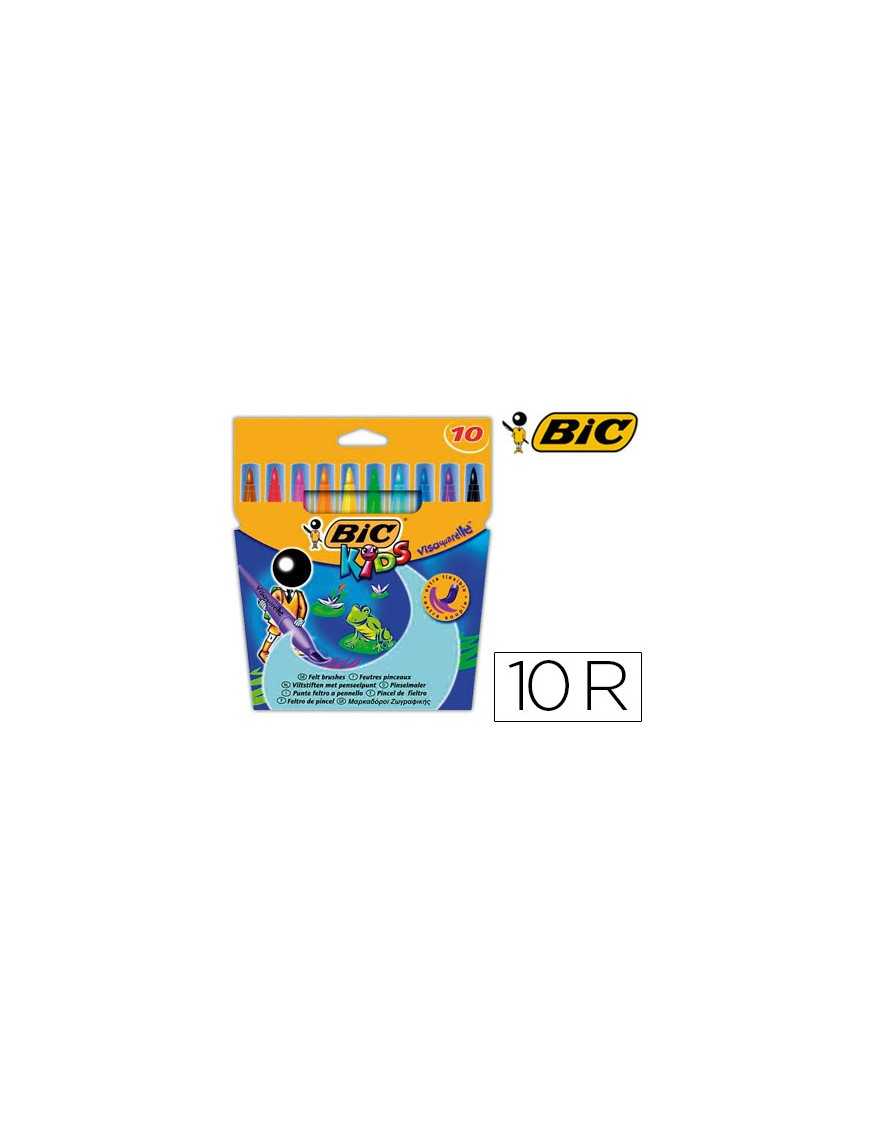 ROTULADOR BIC KIDS VISAQUARELLE DE 10 COLORES